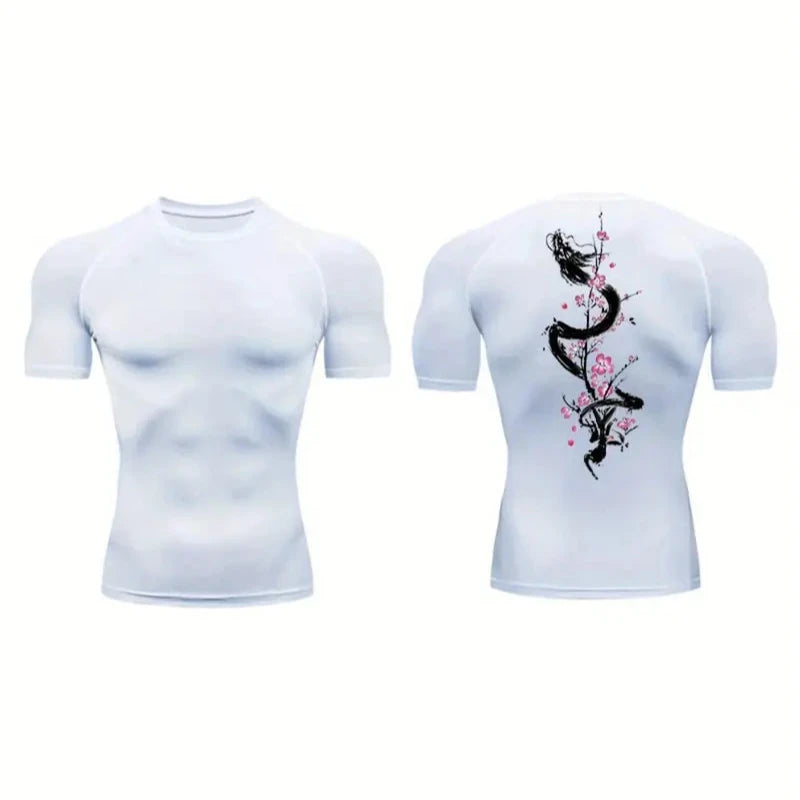 Athletic Compression Shirt (Back print)
