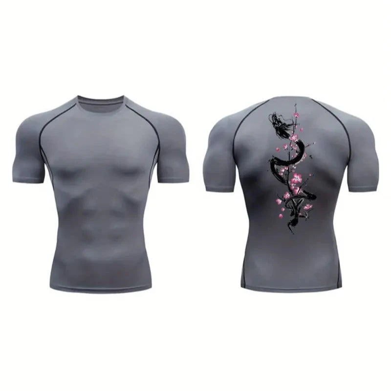 Athletic Compression Shirt (Back print)